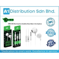 DMES DR2 Plus Wired Earphone Handsfree Stereo Music In Ear Earphone (100% Original DMES Accessories)