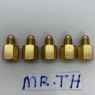 ADAPTER GAS TONG Kepala Besar Ke Kecil Hose R134a R134 R-134A (F 1/2" X M 1/4")