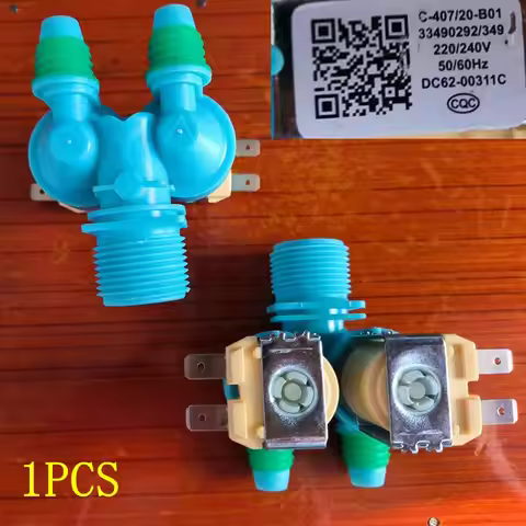 1pc C-225/19-a01 Water Inlet Solenoid Valve For Washing Machine Double Head Water Inlet Valve DC62-0
