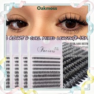 10 Rows(200PCS) DIY Eyelash Extension 10D 20D 30D 40D D curl DIY 8-15mm Mixed Lashes Extension