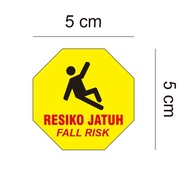 Mini Fall risk sticker - Fall risk - 5 cm Fall risk sticker