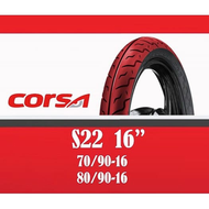 Corsa Platinum S22 TubelessTire Size 16 Motorcycle Tire 70/90-16 TL 80/90-16 TL