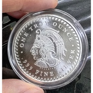 1OZ AZTEC BU SILVER ROUND