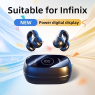 Infinix-Exclusive bluetooth wireless bone conduction ear clip earphone with mic original sports nois