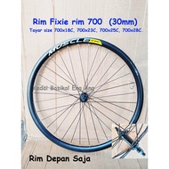 Ready Stok Rim Fixie rim 700  30mm sesuai untuk basikal fixie size 700x18C, 700x23C, 700x25C, 700x28