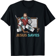 Hockey Jesus Saves Funny Hockey The Penalty Box T-Shirt