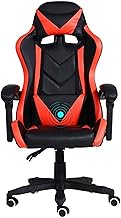 Office Chair Swivel Chair Gaming Chair,Elevating Rotary Armchair Reclining Computer Chair Ergonomics Office Chair,Black Blue (Black Red) lofty ambition