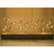 LOVE/INSPIRE/HYGGE DECORATIVE LIGHTS.