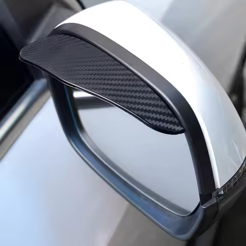 2Pcs Car Rearview Mirror Rain Eyebrow Accessories For Audi A3 8P 8V 8Y A4 B8 B9 B7 A6 C7 C6 C5 4F A5