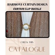Sanggul Langsir Bulat Diamond Curtain Clip Buckle Holder