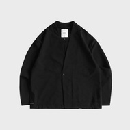 DYCTEAM - See-through Collarless Blazer (black)