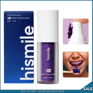 30ML Hismile V34 Whitening Cleaning Tooth  Purple Cleansing and Dissolving Stains Fresh Breath