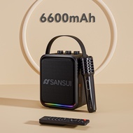 SG STOCK Sansui T91 Easy-To-Carry Family Outdoor Wireless Portable Bluetooth Speaker Singing Karaoke