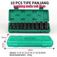 MATA 10pcs Extension Socket Wrench 1/2'' Impact Socket Bit Length