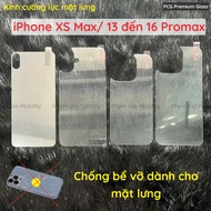 Tempered glass back for iPhone 16 Pro Plus 16+ Promax Pro max pm 15+ 15 14 13 12 Pro max Mini Xs Max