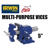 PRC / IRWIN 5" MULTI PURPOSE SWIVEL BASE BENCH VICES VICE VISE VISES CLAMP CENGKAP RECORD 49355055 R