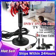 HD Digital TV Antenna Indoor Amplified dab antenna 200 Miles Ultra HDTV With Amplifier VHF/UHF Quick Response Outdoor Aerial Set