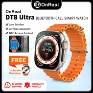 OnReal DT8 Ultra Smart Watch Bluetooth Call Fitness Tracker Watch Waterproof Heart Rate Call Jam Tel