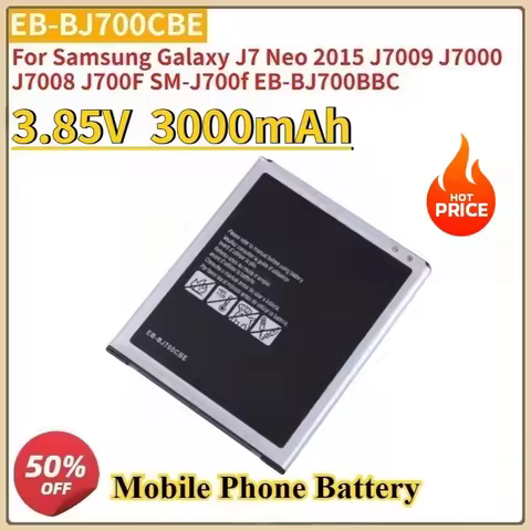New EB-BJ700CBE Replacement Mobile Phone Battery 3.85V 3000mAh For Samsung Galaxy J7 Neo 2015 J7009 