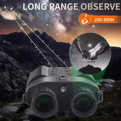 PVS-32 Infrared Night Binoculars NVG Mount Head Mounted HD 1080P Video Camera New Tacticle Helmet Ni