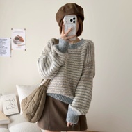 Hermoso.a Gradient Striped Wool Sweater 2277