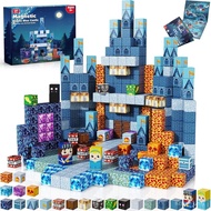 Annexfun Magnetic Blocks - 100 PCS Magnetic Building Blocks - Magnet Cubes Toys Stacking,STEM Montes