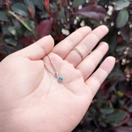 太陽雨 | 磷灰石 / 925純銀 | 天然寶石項鍊