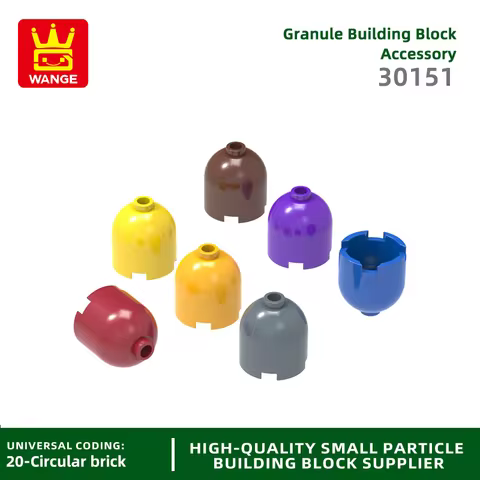 Wange 94Pcs/lot 30151 Round 2x2x1 2/3 Dome Top Building Block Moc Missile Compatible with Brick Chil