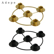 [Adepe] Advent Wreath  for Tapper Candles Decorative Dinner Candle Cup Iron Candlestick Advent Candl