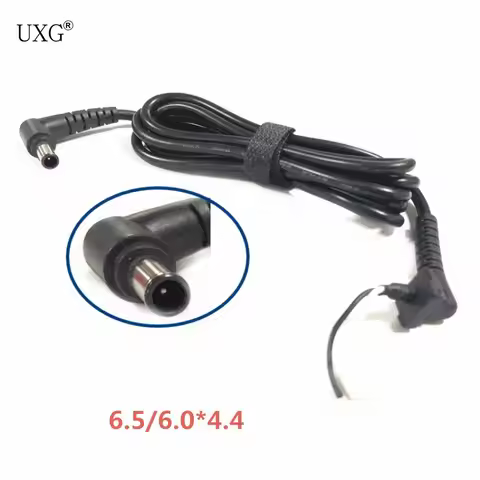 DC 6.5 x 4.4 6.0*4.4mm Power Supply Plug Connector With 1.2meter Cord / Cable for Sony Vaio Laptop A