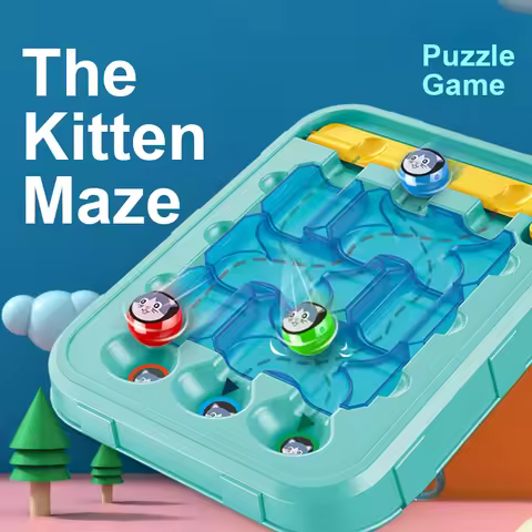 Ball Maze Game Puzzle Board Game Children Education Learning Toys Reasoning Challenge Game Logical T