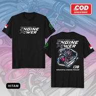 Kaos Engine Power Pria Wanita Kaos Mobil Otomotif Premium
