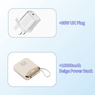 LYNXZ 3pcs/set 10000mAh Max22.5W DX429 Power Bank + 1.2M 60W Phone Cable + 3-pin 30W UK Plug