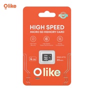 Olike TF4G High MicroSD Memory 4GB Speed Capacity with Original Package - Lifetime Warranty