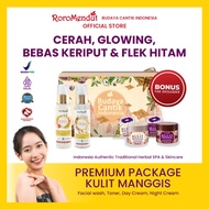 RORO MENDUT Kulit Manggis Premium Package Anti Aging Whitening |BPOM HALAL Paket Skincare Krim Pagi 