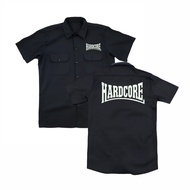kemeja pendek PDH workshit hitam hardcore