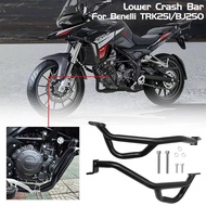 Allotmark Motorcycle Lower Engine Bumper Guard Crash Bars Protector Steel For Benelli TRK251 TRK 251 2018 2019 2020 Bumpers Safty Accessories