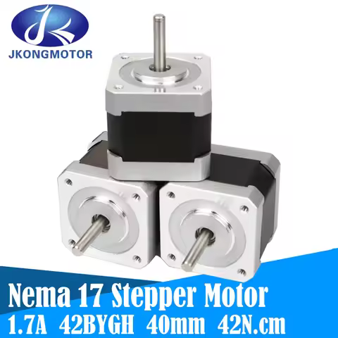 Jkongmotor Nema 17 Stepper Motor 42BYGH（17HS4401） 1.8deg 4-lead 42N.cm 1.7A 40mm Length for DIY 3D P