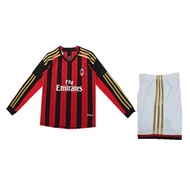 【Kids】13-14 season AC Milan home long sleeved children's kit jersey