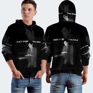 Iggy Pop L'idiot Fullprint Hoodie Jacket Polyester Jersey Material