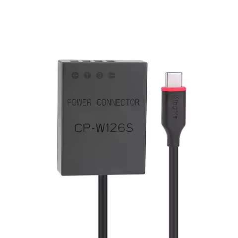 KingMa NP-W126 W126S USB-C Type C Dummy Battery Power Adaptda DC Coupler For Fujifilm X-T3 XT2 XT30 