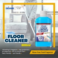 DESANS Mop Shine Floor Cleaner 800ml | Anti-Bacterial | No Rinse | Shiny & Fragrant Finish