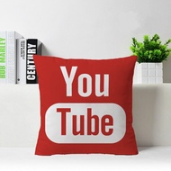 Hot selling Hot Selling Social Media Youtube Customized Zippered Square Throw Pillowcase Zippered Pillow Sham Protector Popular Pillow Case