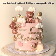 CKB Edible LUSTER DUST GOLD Edible Cake Decoration | Gold Powder Cake Decoration