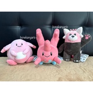 Pokemon Chansey Corsola Bewear Pink Selection Plush Original Banpresto Japan Blissey Pikachu Doll