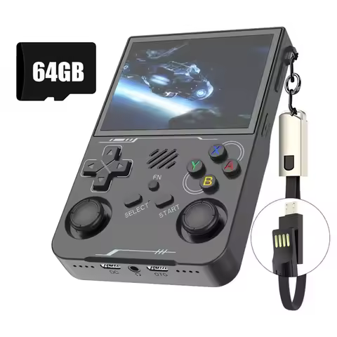 R36XX Handheld Retro Game Console 64G 14000+Games 3.5 Inch Screen Linux System Portable Pocket Video