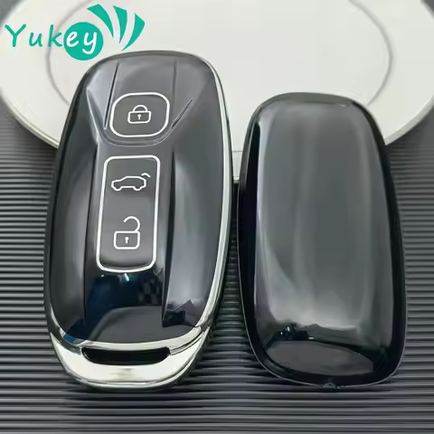 Silver Line TPU Car Remote Key Case Cover Protect Shell Fob For AIWAYS U5 PRO U6 SE Keychain Accesso
