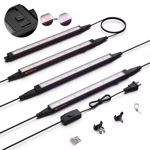 Grow Light 1ft, Tunable Full Spectrum LED Grow Light Strips 28W 4 x 7W, T5 Growing Lamp for Indoor P