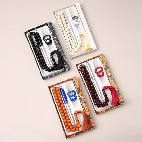 Middle East Saudi Worship Beads 33 Prayer Beads 3-Piece Set for Men and Women Handheld Bracelet Midd