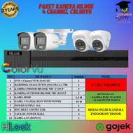 PAKET KAMERA CCTV 4 CHANNEL HILOOK COLORVU